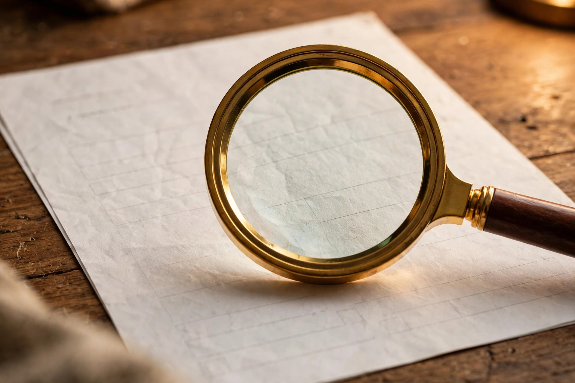Lupa sobre un contrato inmobiliario